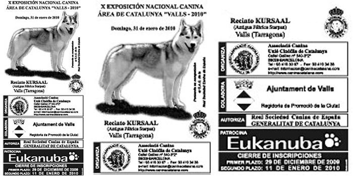 X EXPOSICION NACIONAL CANINA VALLS 2010